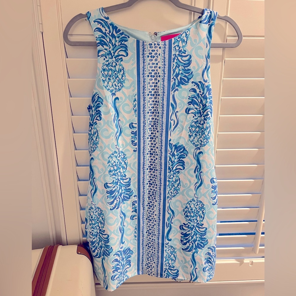 Lilly Pulitzer Pearl Blue Mint Pineapple Print Skort Dress